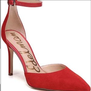 Sam Edelman Harlow Red Suede Pump